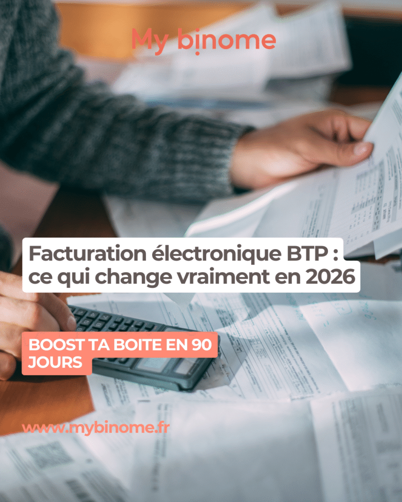 Facturation électronique BTP 2026 – réforme et obligations pour les artisans du bâtiment
